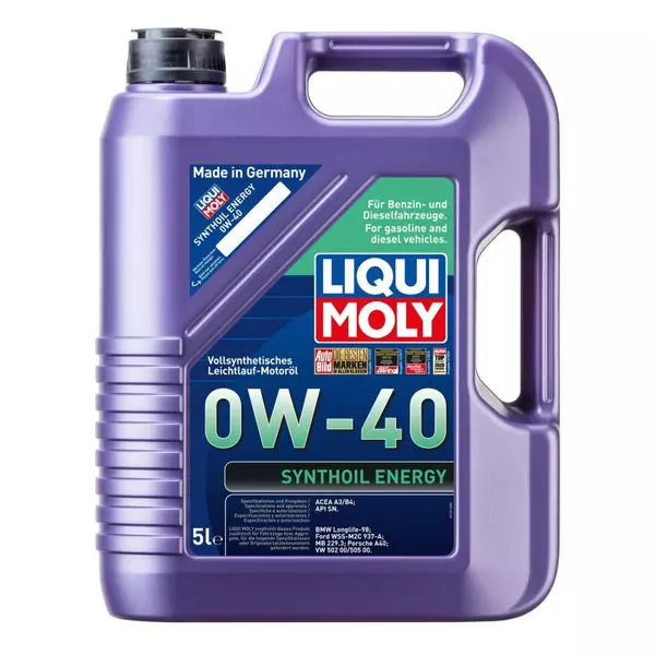 Motor oils Engine oil 0W40 5L  Art. LIM95150W405L